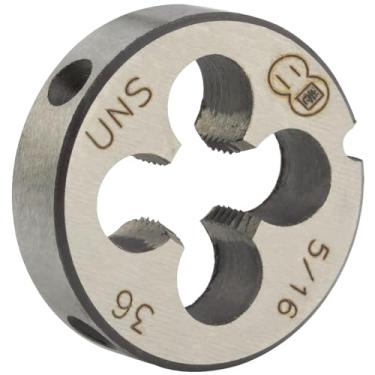 Imagem de Matriz redonda Aceteel 5/16" - 36 UNS, matriz de rosca para máquina de mão direita 5/16" x 36 UNS