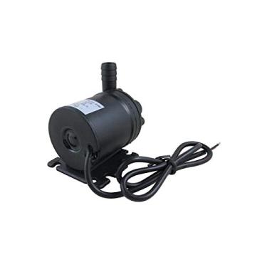 Imagem de GENEDEY Bomba de óleo submersível centrífuga centrífuga DC 12V com acionamento magnético sem escovas ultra silenciosa 800L/H 5 m/5 m para tanque de peixes, fonte de piscina, lago, aquário, sistema de