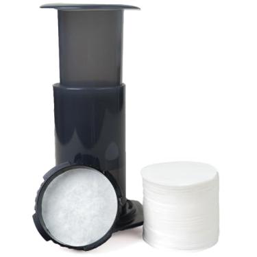 Imagem de Bake Choice Filtros de papel de substituição de 500 unidades – papel de filtro de café descartável redondo compatível com cafeteiras Aeropress para preparar chá e café