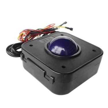 Imagem de CHICHIYANG Trackball roxo com 4 parafusos, mouse trackball de 4,5 mm de diâmetro para acessórios de máquinas Arcade