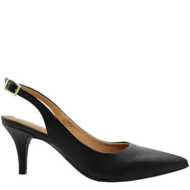 Imagem de Sapato Scarpin Feminino Casual Dia a Dia Bico Fino Salto Médio Vizzano 1185.700