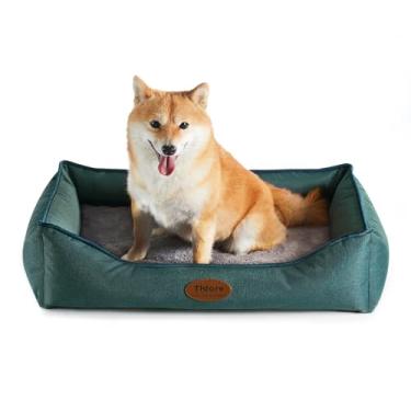 Imagem de Tidore Camas ortopédicas para cães pequenos, sofá-cama durável de espuma de ovo com capa removível lavável, forro impermeável e parte inferior antiderrapante, cama para animais de estimação para cães