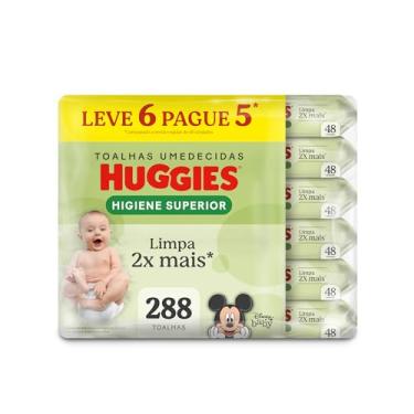 Imagem de Huggies Lenços Umedecidos Higiene Superior Limpam 2x Mais 6 x 48 Un