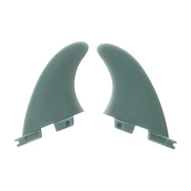 Imagem de Luzhengyang Conjunto de 2 quilhas de prancha de surf de 10 cm - Peças de reposição Longboard para prancha de nylon de plástico Standup - Unidade máxima e modelo equilibrado - Acessório profissional de