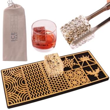 Imagem de Carimbos modernos de moldes de gelo para coquetéis, máquina de uísque, bourbon, latão personalizado, estampas rápidas, acessórios de barman (criativo)