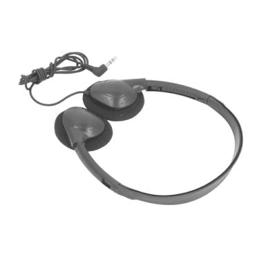 Imagem de Fones de Ouvido para Sala de Aula, Fone de Ouvido Estéreo Ajustável para Estudantes, Som Claro, Preto Com Fio Macio Com Entrada de 3,5 Mm para Adultos para a Escola