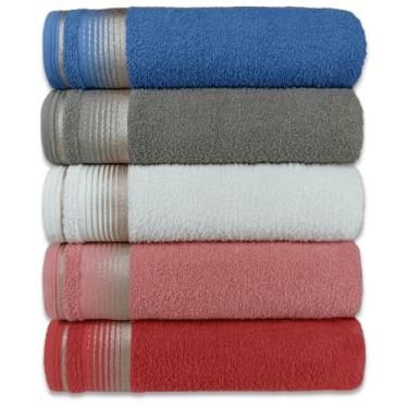 Imagem de Kit Com 5 Toalhas Banhão Gigante Alta Absorção Sublime 80x150cm - Feminino