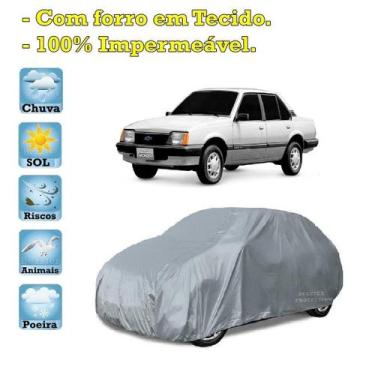 Imagem de Capa com forro cobrir carro Chevrolet Monza 100% Impermeável Proteção 