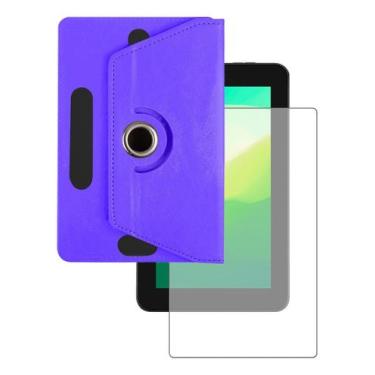 Imagem de Capa Giratória + Película Compativel Para Tablet Multilaser Mirage 7p 