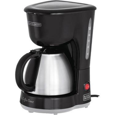 Imagem de Cafeteira Elétrica 18 Xícaras Black & Decker CM15 com Jarra Inox Preta