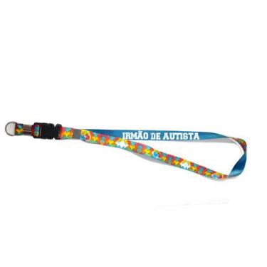 Imagem de Cordão de identificação Quebra-cabeça para irmão(a) de  Autistas TEA -