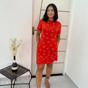 Imagem de Vestido Midi Feminino Basico Justo Manguinha Moda Evangelica - ANJ MOD