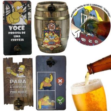 Imagem de Abridor De Garrafa Cerveja De Parede Dos Simpsons Em Mdf - Grupo Conec