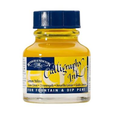 Imagem de Tinta para Caligrafia Lemon Yellow Winsor & Newton 30ml