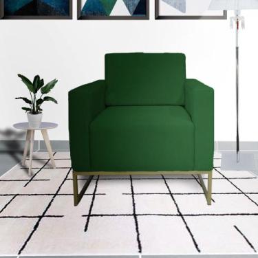 Imagem de Kit 2 Poltronas Decorativa Com Base de Ferro Sala de Espera Leticia Pé