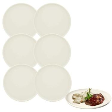 Imagem de 6 Pratos Raso em Melamina 26cm Luxo Restaurante Buffet - Floripa