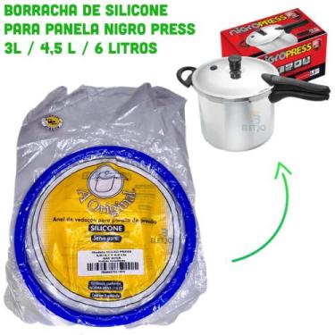 Imagem de Borracha Vedação de Silicone para Panela de Pressão Nigro Press 3L 4,5