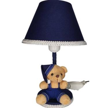 Imagem de Abajur Infantil Cabeceira Quarto Bebê Criança Urso Soneca - Erich Baby