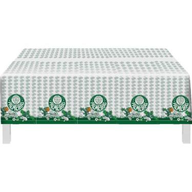 Imagem de Toalha Plástica Festa Palmeiras Futebol 1,80 x 1,20 cm 1 Uni Festcolor