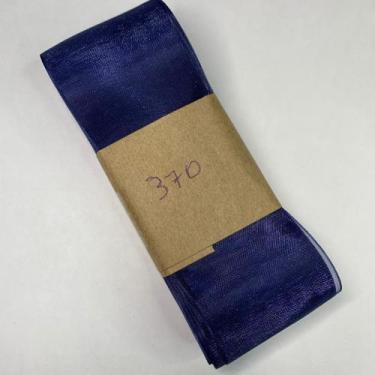 Imagem de Fita de gurgurao organza 38mm 100%poliester c/10m - YAMA, 370 - Navy (
