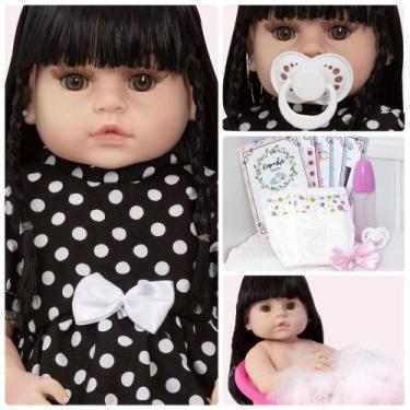 Imagem de Bebe Reborn Realista Menina Princesa Baby Alive Acessórios - Cegonha R