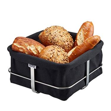 Imagem de Cesta Para Pães Quadrada Preta Brunch Gefu