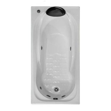 Imagem de Banheira Retangular Paraty COMBATE com hidro em acrílico - Brasil Banh