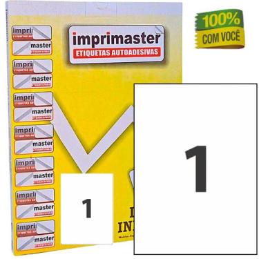 Imagem de Etiquetas Adesiva Imprimaster Carta - 215,9 x 279,4mm 1 Etiqueta p/ fo