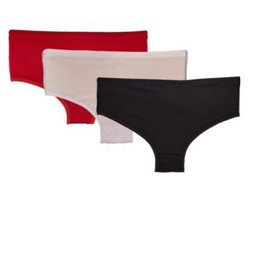 Imagem de Kit 3 Calcinhas Modelo Maior Tapa Bumbum Moda Feminina  127 - Luma Mod