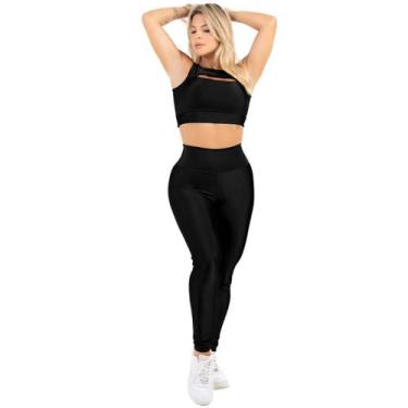 Imagem de Conjunto Calça Legging Fit Roupa Feminina Academia Premium - HYPE MODA