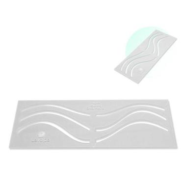 Imagem de Regua Quilting Ondas Incertas Acrilico 9,5 x 25cm Costura - Levolpe