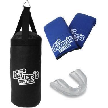 Imagem de Kit de boxe infantil com saco de pancadas infantil + protetor bucal pa