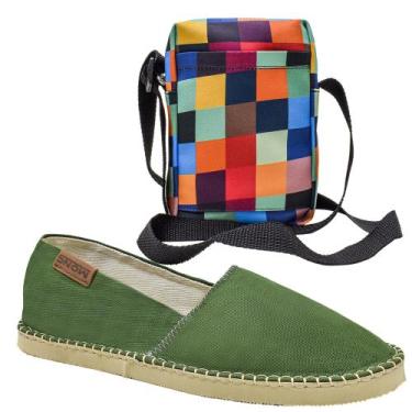 Imagem de Kit Alpargatas Feminino Masculino Bolsa Bag Estilo Carnaval - SNOW, Ve