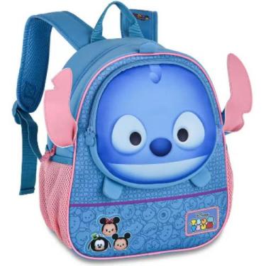 Imagem de Mochila Stitch de Costas Oficial Tsum Tsum Disney 13" Azul - Ravi Pres