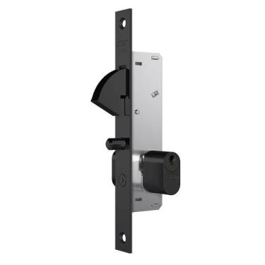 Imagem de Fechadura para Porta de Correr SION 901 Espelho Preto Fosco Stam