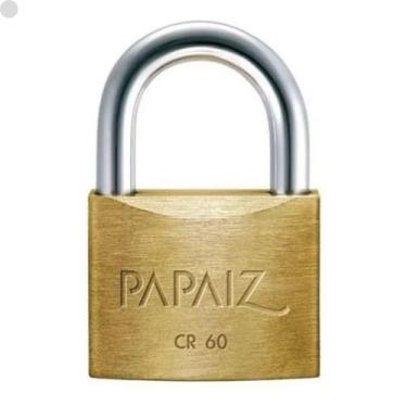 Imagem de Cadeado Em Latão 60mm Dourado Papaiz, Dourado