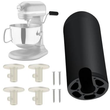 Imagem de Punho confortável para cabo de metal nu compatível com batedeiras KitchenAid Bowl-Lift 5 Plus Bowl-Lift, 5 Qt Bowl-Lift, 8 Qt Bowl-Lift, contém 4 peças de suportes de fixação para batedeira