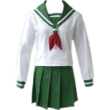 Imagem de Grand Duke Anime Cosplay Higurashi Kagome Cosplay Fantasia de Marinheiro Fantasia de Halloween, Tamanho:, Small