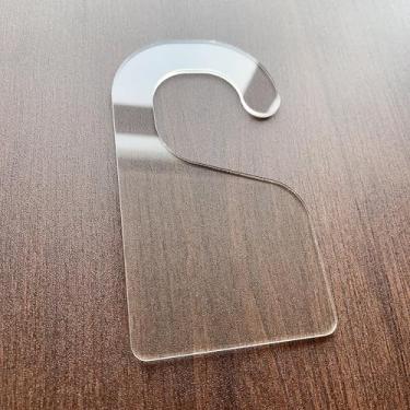 Imagem de CHENRUI Conjunto de 6 divisórias de armário de acrílico em branco transparente, cabides de acrílico em branco, organizador de roupas de bebê DIY