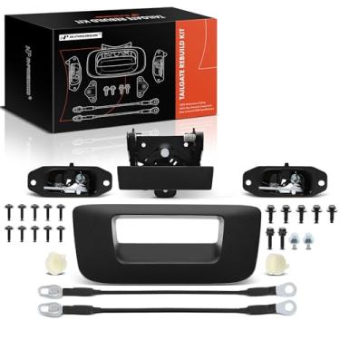 Imagem de A-Premium Kit de reconstrução de ferragens de porta traseira de 27 peças com parafusos compatíveis com Chevrolet Silverado 1500, Silverado 2500 3500 HD e GMC Sierra 1500, Sierra 2500 3500 HD, bucha de
