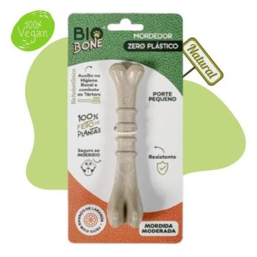 Imagem de Mordedor Vegano pet Biobone - porte P (Mordida moderada) sabor Laranja