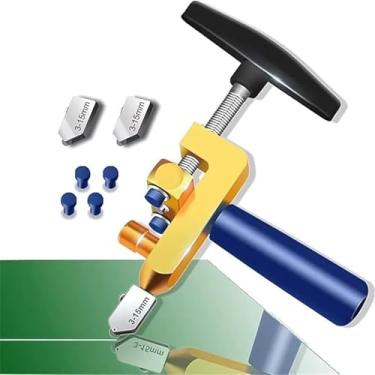 Imagem de Cortador Riscador Vidro Espelhos Porcelanato Azulejo Profissional 3-15mm Alta Qualidade