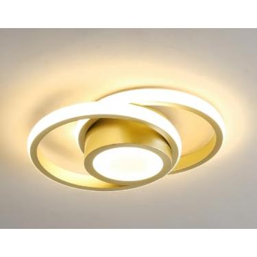 Imagem de Luminária De Teto Plafon Led Moderna Lustre para Corredor Sala Quarto Cozinha (GW10 (27X22X7CM))