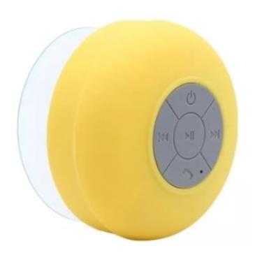 Imagem de Caixa de Som Bluetooth à Prova d’Água – Ideal para Banheiro, Portátil, Compatível com Android e iOS (Amarelo)