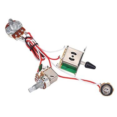 Imagem de Clair de Fiação Metálica da Guitarra Elétrica Kit pré -conectado Potes de Troca de 3 Vias Conjuntos para Facilitar a Instalação Guitarra Elétrica