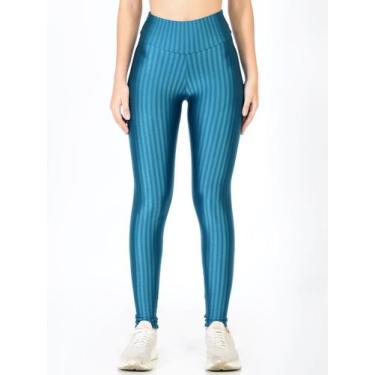 Imagem de Calça Legging Feminina Cintura Alta Academia 3D Cirrê - LUBLANC, Verde