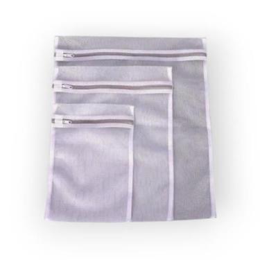 Imagem de Kit de 3 sacos pmg p/  maq. lavar roupas branco - oikos