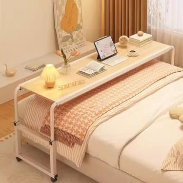 Imagem de Mesa de cama, mesa sobre a cama com rodas, mesa de rodinhas para cama, mesa ajustável sobre cama king, mesa sobre cama para escritório em casa
