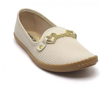 Imagem de Sapatilha Feminina Moleca Fivela Confortável 5287.1002 (Branco Off, BR, Adulto, Numérico, 34)
