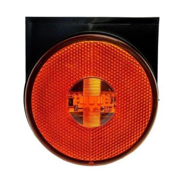 Imagem de Kit 20 Lanternas Lateral Led Caminhão Carreta Com Suporte Am - EDN